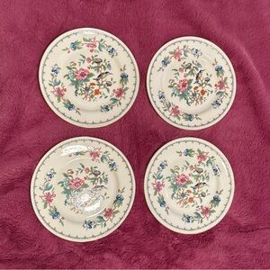 🌸 Aynsley Bone China Pembroke 4 Bread Plates Side Snack Salad Breakfast England